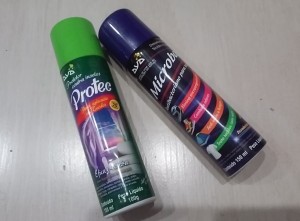 Repelente para ser usado em roupas da marca Protec | Foto: Angela Crespo