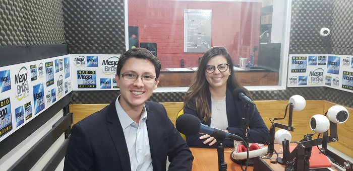 Renato Malafaia e Ana Carolina Moreira Cesar, advogados da Daniel Advogados, explicam sobre a lei de proteção de dados | Foto: Mega Brasil