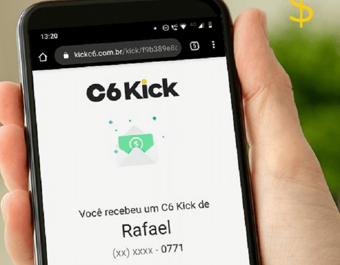 uso do celular para transferir dinheiro