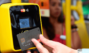 pagamento de passagem com cartão