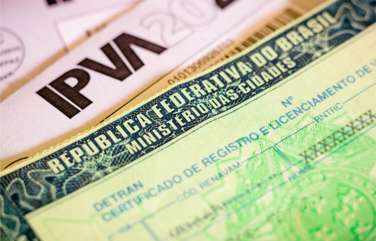 documento do veículo e boleto do ipva